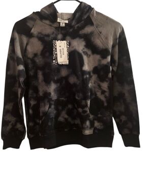 Olivers Black & Gray Tie-Dye Hoodie